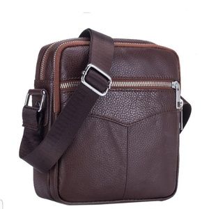 Cow leather messenger bag.